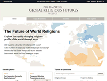 Tablet Screenshot of globalreligiousfutures.org